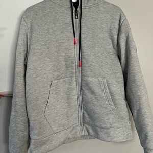 Gray Zip-Up Hoodie Canada weather gear